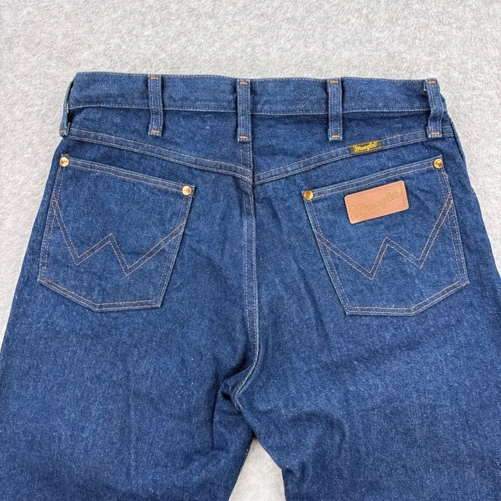 Wrangler Jeans Mens 34X30 Blue Denim Cowboy Cut Original Fit USA Made Vintage